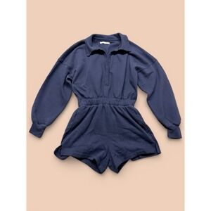 Abercrombie & Fitch Women's Fleece Long Sleeve Shorts w/Pockets Romper - Size S